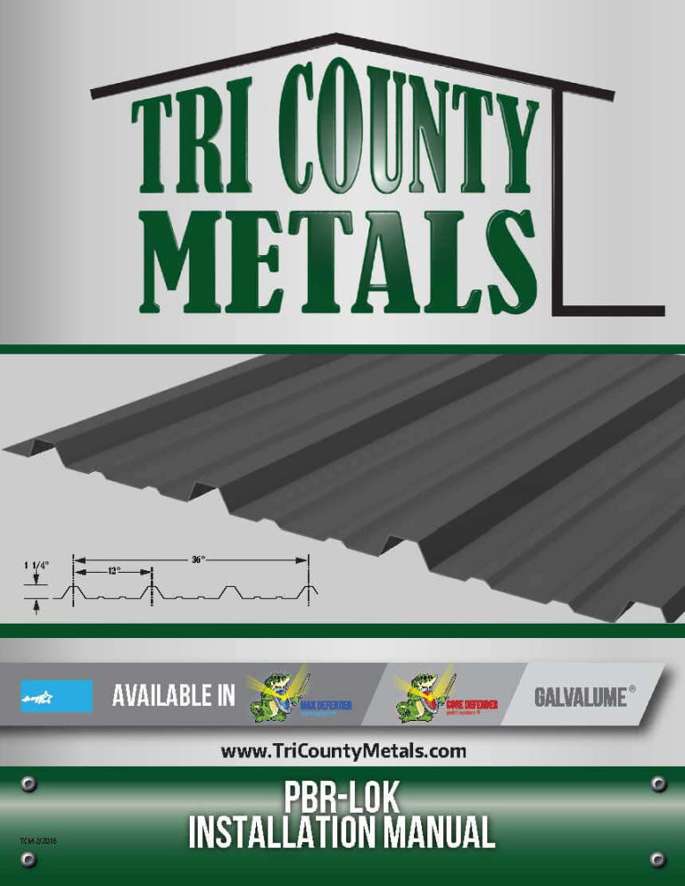 Tri County Metals Pbr Metal Roofing Panels