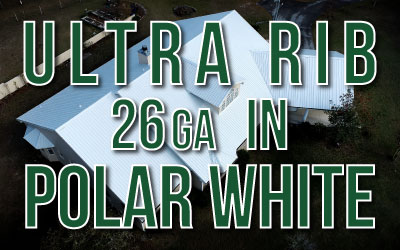 Ultra Rib 26 ga Polar White