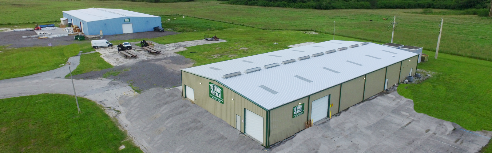 Tri County Metals' metal roofing manufacturing facility located in Okeechobee, Florida