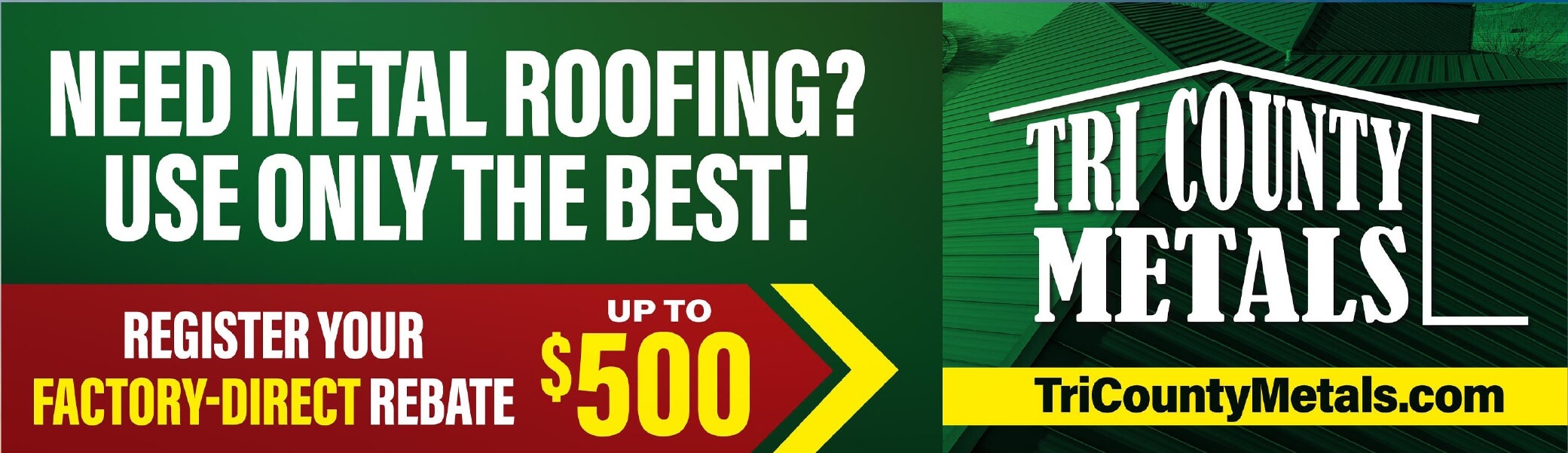 Website Banner for Rebate